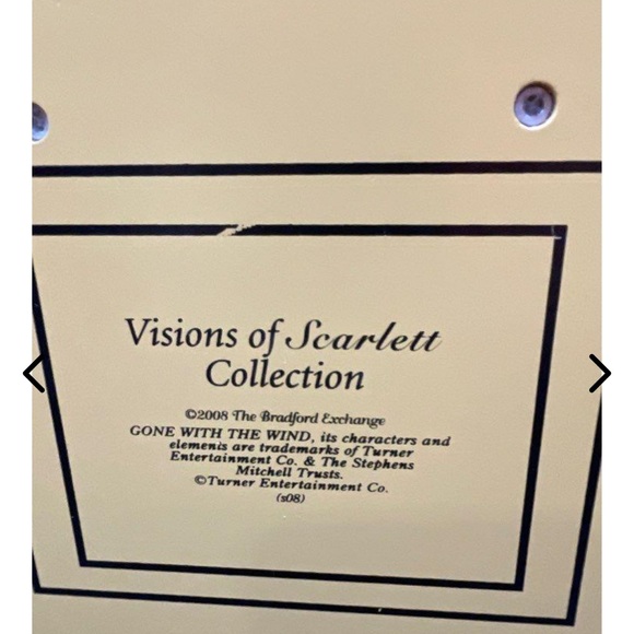 RARE! Gone With The Wind Bradford Exchange Visions of Scarlett Figurine Shelf - Picture 9 of 10